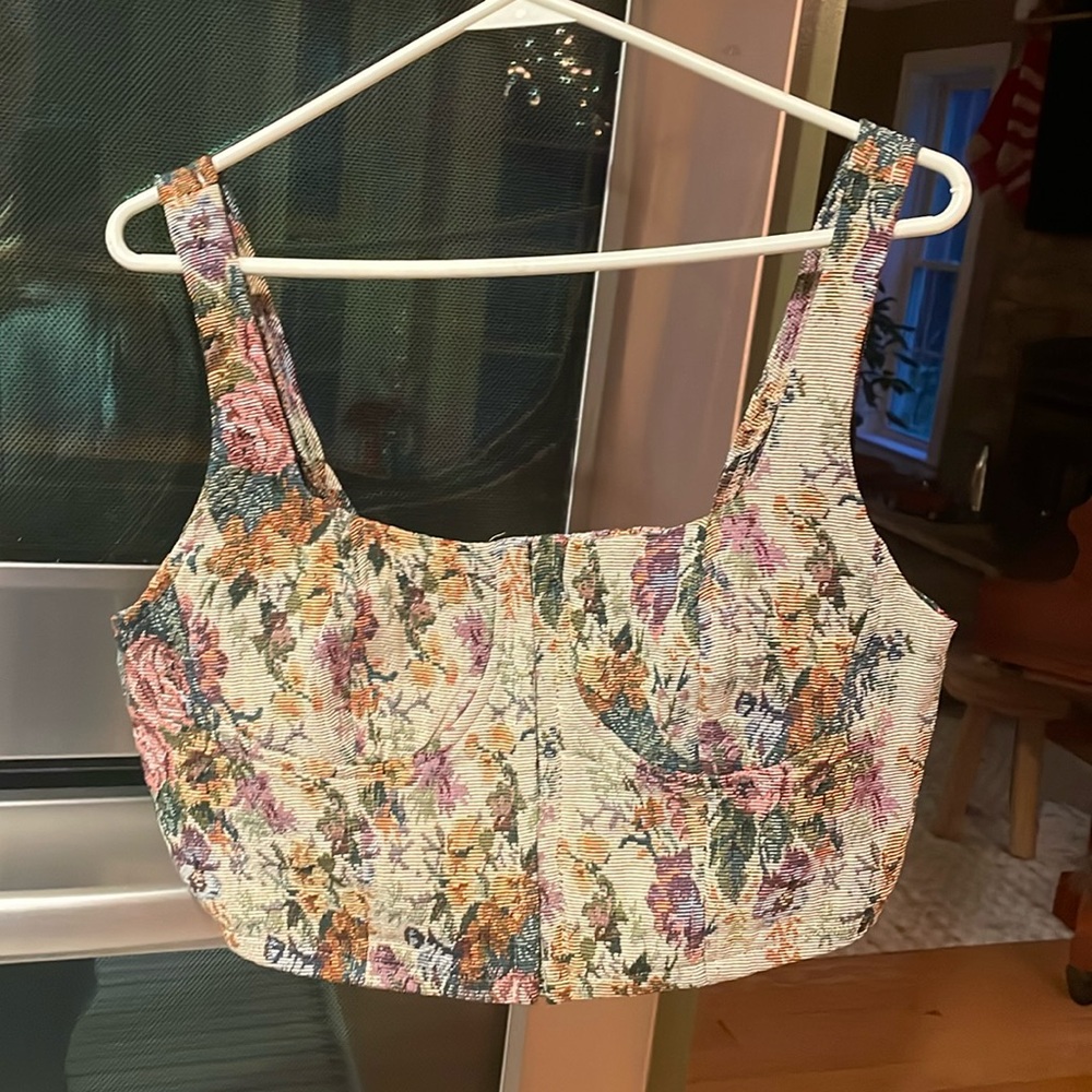 Corset style crop top